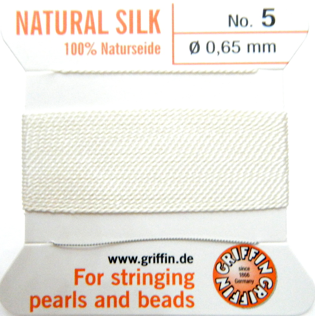 White 5 Griffin silk